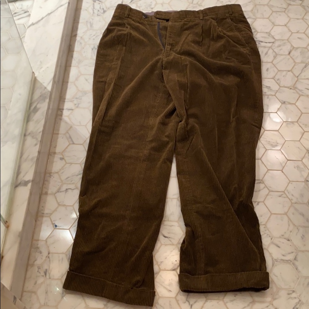 Holland and Sherry Mens Cuorduroy Pants Brown